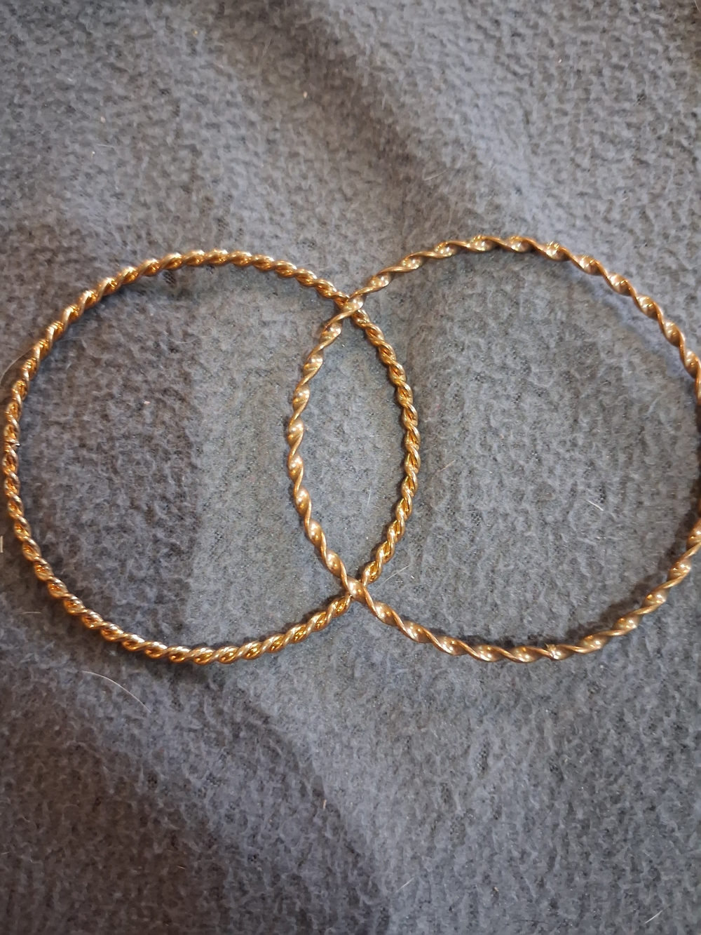 Gold-Tone Twisted Bracelets